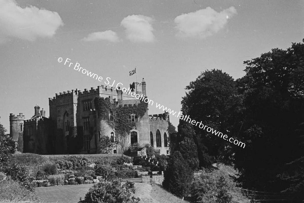 BIRR CASTLE  CASTLE  GARDEN AND LAWN FROM SOUTH WEST